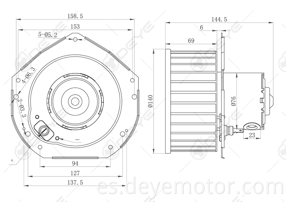 22098838 motor de ventilador de aire acondicionado automático para FORD TAURUS